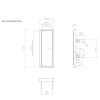 Slimline Slim Short replacement electric door and frame - Meterbox