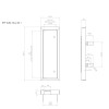 Slimline replacement electric door and frame - Meterbox