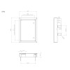Standard replacement electric door and frame - Meterbox