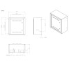 Surface mounted replacement gas door and body - Meterbox