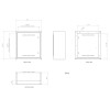 Surface mounted large replacement gas door and body - Meterbox
