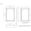 Over cover medium extra deep replacement frame and door - Meterbox