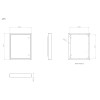 Universal over cover replacement frame and door - Meterbox
